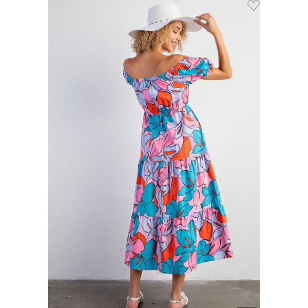 Floral delight maxi dress