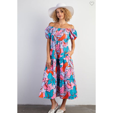 Floral delight maxi dress
